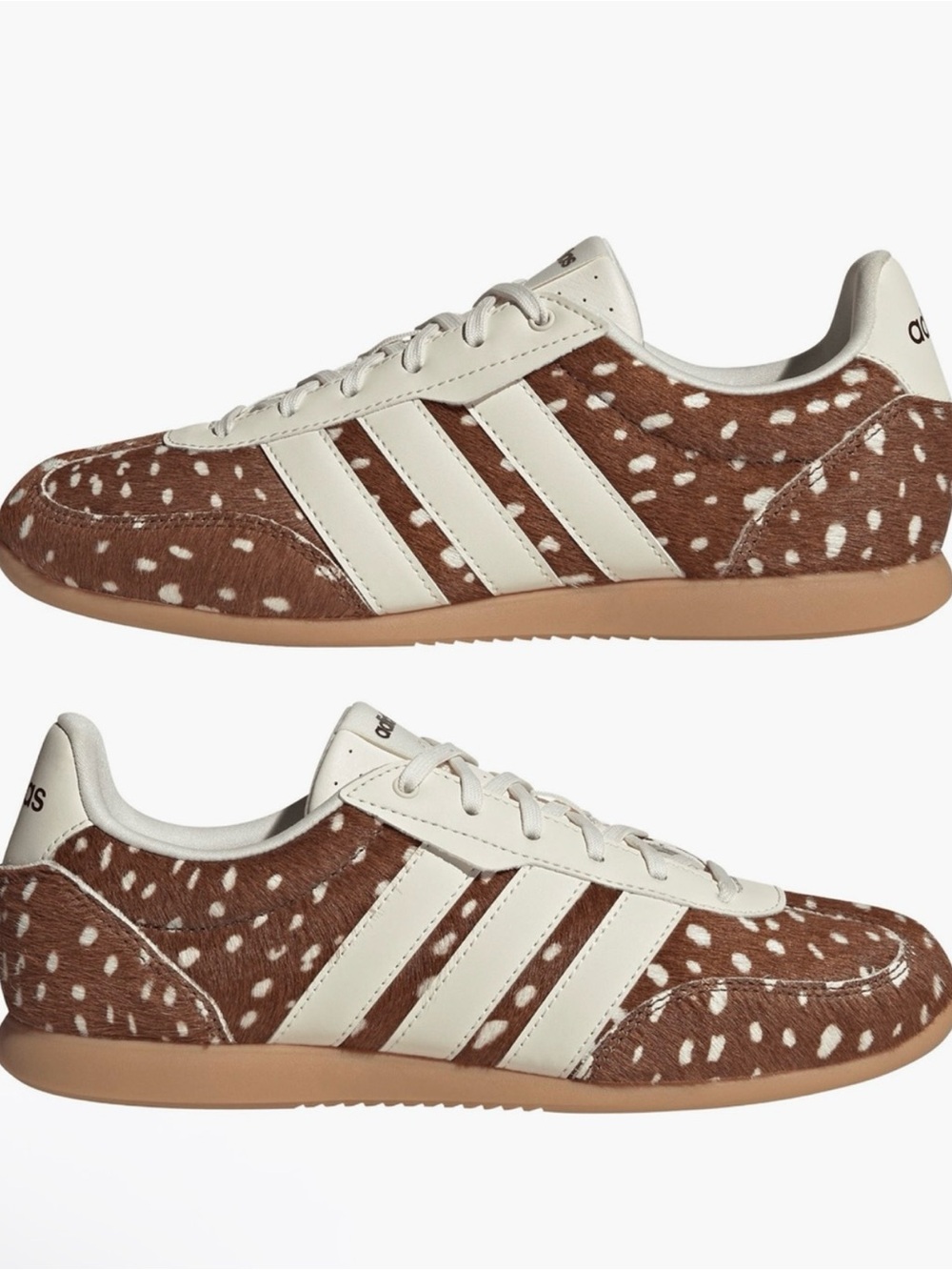 New without box! Adidas women/lady Barreda lo sneaker in pony hair brown